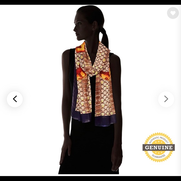 SNAKES!!!! LAKE COMO SCARVES - Python Printed, Large LightweightHand finished - Picture 7 of 12